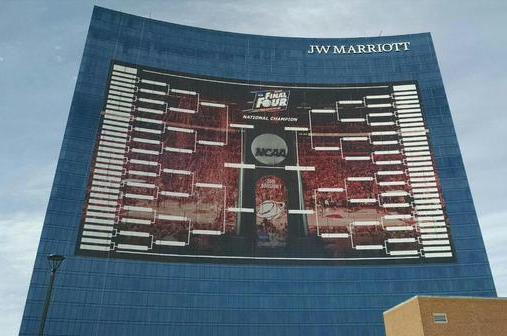 Indianapolis Hotel Hangs Giant Bracket on Building for ...