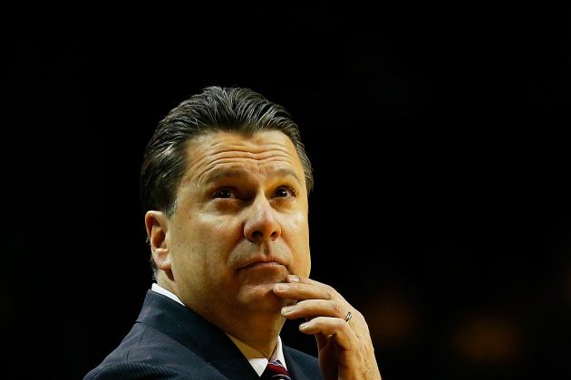 NEW YORK, NY - MARCH 12:  Head coach Tom Pecora of the Fordham Rams looks on from the bench against Virginia Commonwealth Rams during the Second Round of the Atlantic 10 Basketball Tournament at Barclays Center on March 12, 2015 in New York, New York.  (Photo by Mike Stobe/Getty Images)