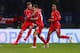 BOLTON, ENGLAND - FEBRUARY 04: Philippe Coutinho of Liverpool celebrates scoring their second goal with Alberto Moreno and Raheem Sterling (R) of Liverpool during the FA Cup Fourth round replay between Bolton Wanderers and Liverpool at Macron Stadium on February 4, 2015 in Bolton, England. (Photo by Alex Livesey/Getty Images)