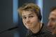 Norway international soccer player Martin Odegaard gestures during a press conference at his official presentation in Madrid, Spain, Thursday, Jan. 22, 2015, after signing for Real Madrid. The sixteen-year old Norwegian forward Odegaard faced the media Thursday after completing his medical to sign for Real Madrid. (AP Photo/Andres Kudacki)