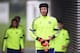 COBHAM, ENGLAND - SEPTEMBER 29: Goalkeeper Petr Cech walks out onto the pitch during the Chelsea Training Session at Chelsea Training Ground on September 29, 2014 in Cobham, England. (Photo by Christopher Lee/Getty Images)