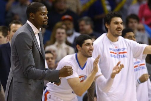 Thunder's Kevin Durant is owning up to his adjustable height