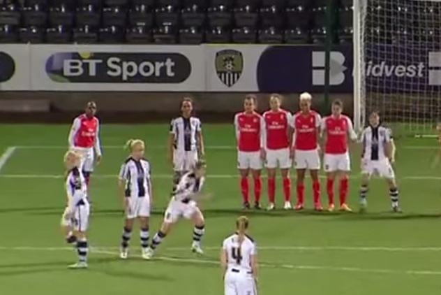 Notts County Women Pull Off Perfect Free Kick Routine To Score Vs Arsenal Bleacher Report Latest News Videos And Highlights