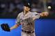 Chicago White Sox pitcher Chris Sale throws from the mound before a baseball game against the Kansas City Royals at Kauffman Stadium in Kansas City, Mo., Wednesday, Sept. 17, 2014. (AP Photo/Colin E. Braley)