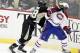 Pittsburgh Penguins' Kris Letang (58) checks Montreal Canadiens' P.K. Subban (76) during the third period of an NHL hockey game in Pittsburgh Saturday, Jan. 3, 2015.(AP Photo/Tom E. Puskar)