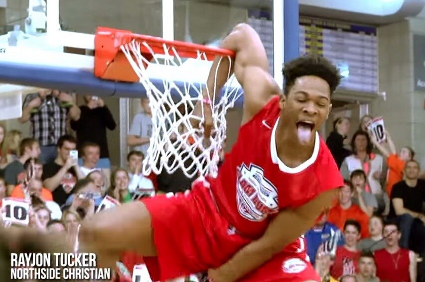 high school dunk