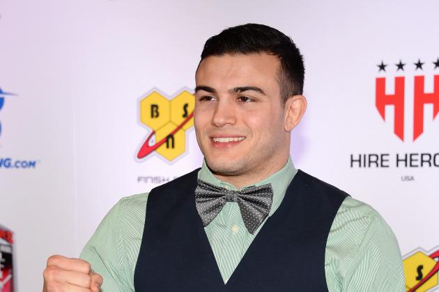 LAS VEGAS, NV - FEBRUARY 07:  Mixed martial artist Nick Newell arrives at the sixth annual Fighters Only World Mixed Martial Arts Awards at The Palazzo Las Vegas on February 7, 2014 in Las Vegas, Nevada.  (Photo by Ethan Miller/Getty Images)