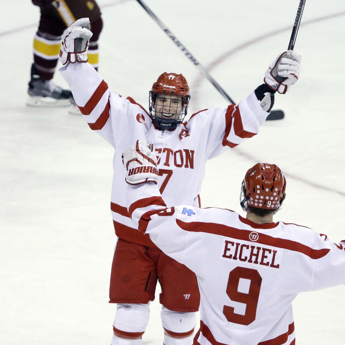 Frozen Four 2015 NCAA Hockey Championship Bracket and Predictions