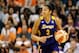 Sep 21, 2013; Phoenix, AZ, USA; Los Angeles Sparks forward Candace Parker (3) dribbles the ball up the court in the game against the Phoenix Mercury at US Airways Center. The Sparks defeated the Mercury 82-73. Mandatory Credit: Jennifer Stewart-USA TODAY Sports