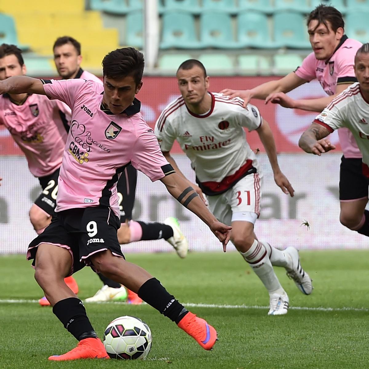 Joma Palermo Home 2015 Serie A Jersey 9 Dybala