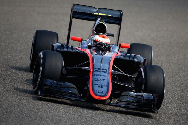 SHANGHAI, CHINA - APRIL 10: Jenson Button of Great Britain and McLaren Honda drives during practice for the Formula One Grand Prix of China at Shanghai International Circuit on April 10, 2015 in Shanghai, China. (Photo by Clive Mason/Getty Images)