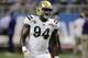 UCLA’s Owamagbe Odighizuwa (94) prior to the Alamo Bowl NCAA college football game against Kansas State, Friday, Jan. 2, 2015, in San Antonio. (AP Photo/Eric Gay)