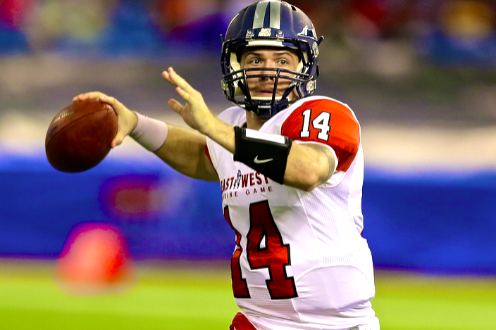 QB Taylor Heinicke Hopes to Become 1st Player Ever Drafted 