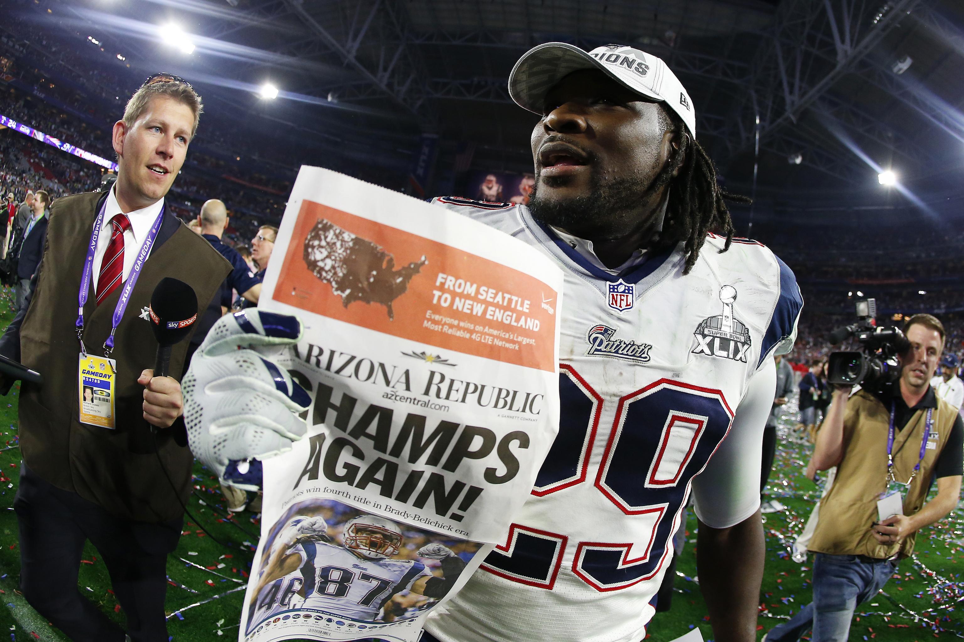 LeGarrette Blount calls his Patriots Super Bowl rings his “most