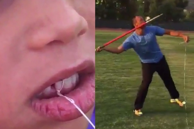 Former Olympic Champion Bryan Clay Uses Javelin to Remove His Daughter's Tooth