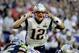 New England Patriots quarterback Tom Brady (12) callas a play against the Seattle Seahawks during the first half of NFL Super Bowl XLIX football game Sunday, Feb. 1, 2015, in Glendale, Ariz. (AP Photo/David Goldman)