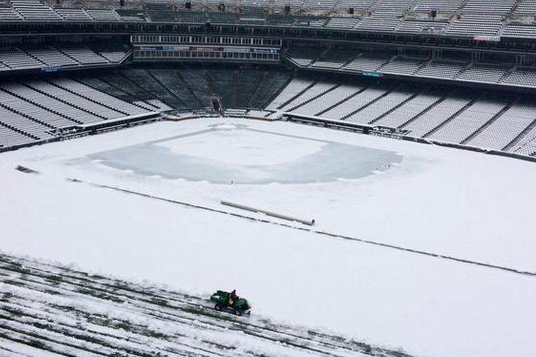 All Hail the Rockies! Pea-sized hail makes Coors Field a winter