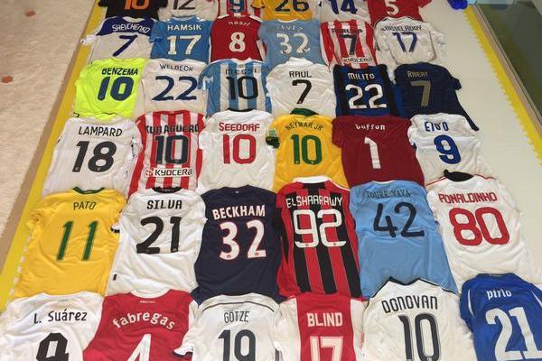Impressive Footballers' Shirt Collection - Footy Headlines