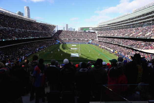 CHICAGO, IL - NOVEMBER 01:  A general view of Soldier Field as the United States of America Eagles take on the New Zealand All Blacks during an International Test Match on November 1, 2014 in Chicago, Illinois.  (Photo by Jonathan Daniel/Getty Images)