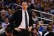 Mar 15, 2015; Orlando, FL, USA; Cleveland Cavaliers head coach David Blatt against the Orlando Magic during the second half at Amway Center. Cleveland Cavaliers defeated the Orlando Magic 123-108. Mandatory Credit: Kim Klement-USA TODAY Sports