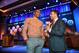 NEW YORK - MAY 19: Jared Greenburg of NBATV interviews Russell Westbrook of the Oklahoma City Thunder prior to the 2015 NBA Draft Lottery on May 19, 2015 at the New York Hilton Midtown in New York City. NOTE TO USER: User expressly acknowledges and agrees that, by downloading and/or using this photograph, user is consenting to the terms and conditions of the Getty Images License Agreement. Mandatory Copyright Notice: Copyright 2015 NBAE (Photo by Jesse D. Garrabrant/NBAE via Getty Images)