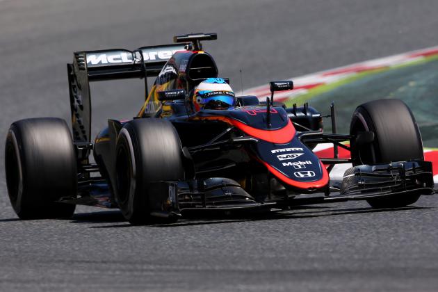 MONTMELO, SPAIN - MAY 10: Fernando Alonso of Spain and McLaren Honda drives during the Spanish Formula One Grand Prix at Circuit de Catalunya on May 10, 2015 in Montmelo, Spain. (Photo by Mark Thompson/Getty Images)