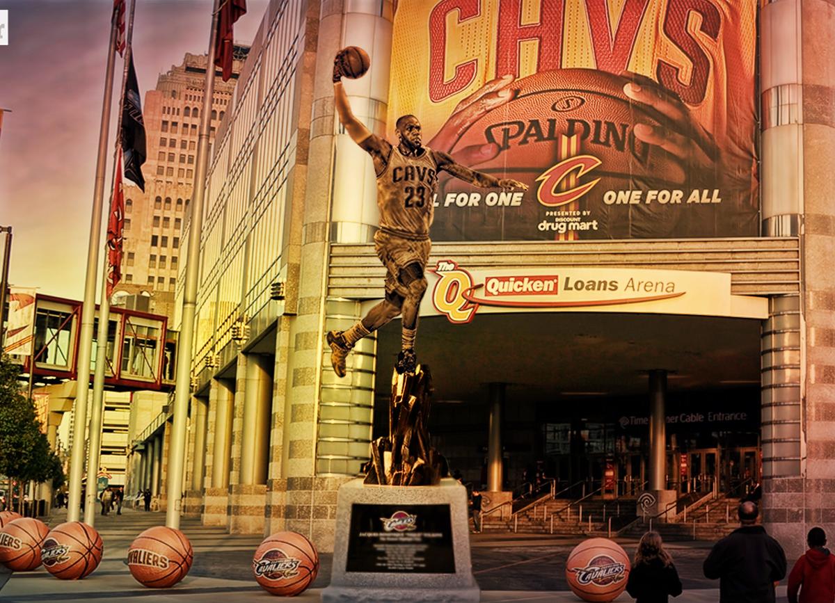 LeBron James's historic career could earn him statues in two