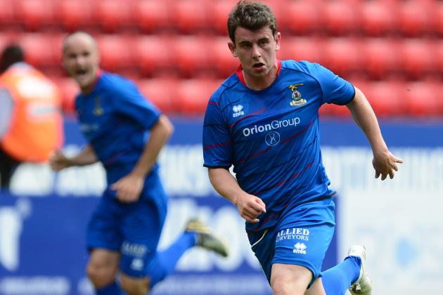 LONDON, ENGLAND - JULY 27: Aaron Doran of Inverness in action during the Pre Season Friendly match between Charlton Athletic and Inverness Caledonian Thistle at the Valley on July 27, 2013 in London, England. (Photo by Alex Broadway/Getty Images)