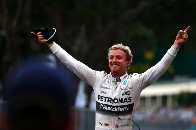 MONTE-CARLO, MONACO - MAY 24:  Nico Rosberg of Germany and Mercedes GP celebrates in Parc Ferme after winning the Monaco Formula One Grand Prix at Circuit de Monaco on May 24, 2015 in Monte-Carlo, Monaco.  (Photo by Dan Istitene/Getty Images)