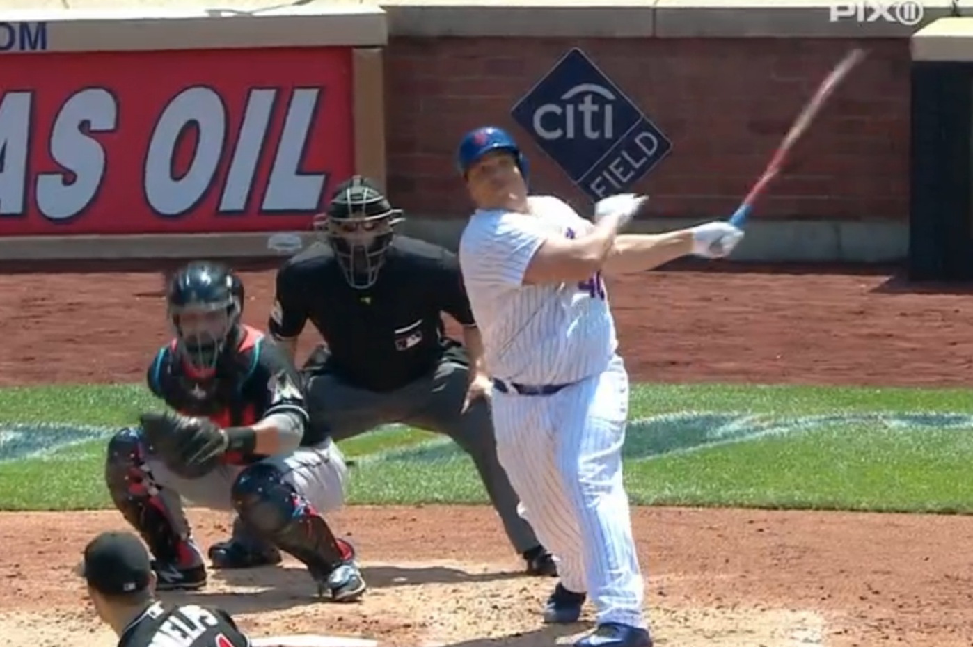 Bartolo Colon Adds a Double to His Legend in a Win Over the Marlins - The  New York Times