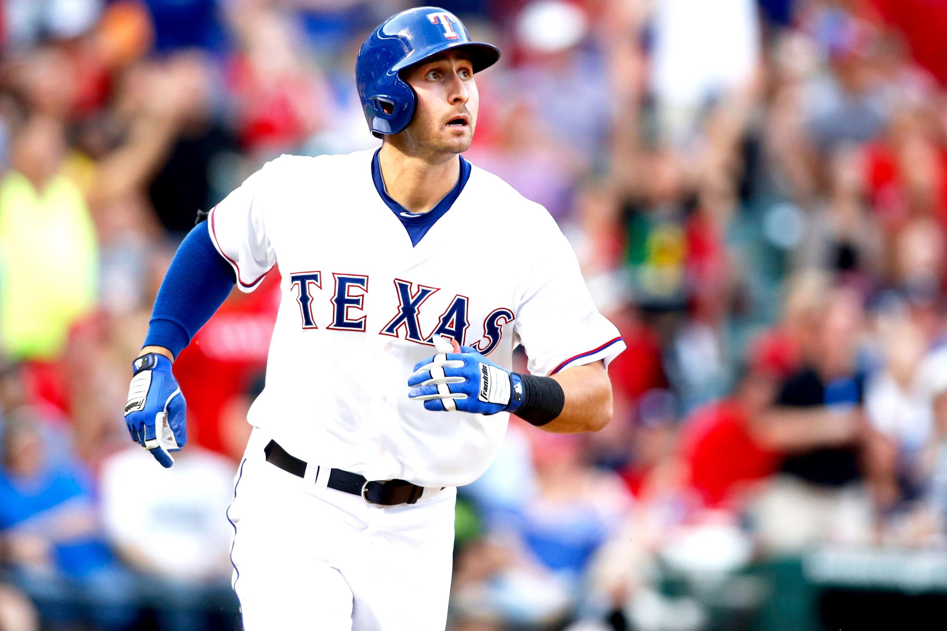 Joey Gallo Texas Rangers Majestic Official Cool Base Player Jersey