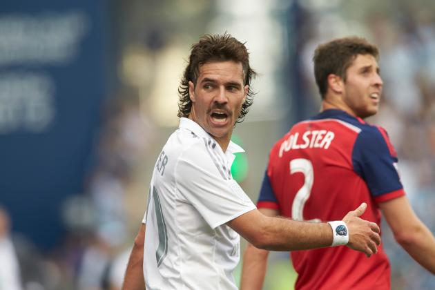 May 3, 2015; Kansas City, KS, USA; Sporting Kansas City midfielder Benny Feilhaber (10) at Sporting Park. Mandatory Credit: Gary Rohman/MLS/USA TODAY Sports
