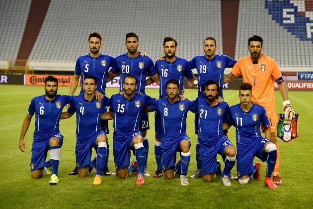 SPLIT, CROATIA - JUNE 12: Italy poses before the UEFA Euro 2016 Qualifier between Croatia and Italy on June 12, 2015 in Split, Croatia. (Photo by Claudio Villa/Getty Images)