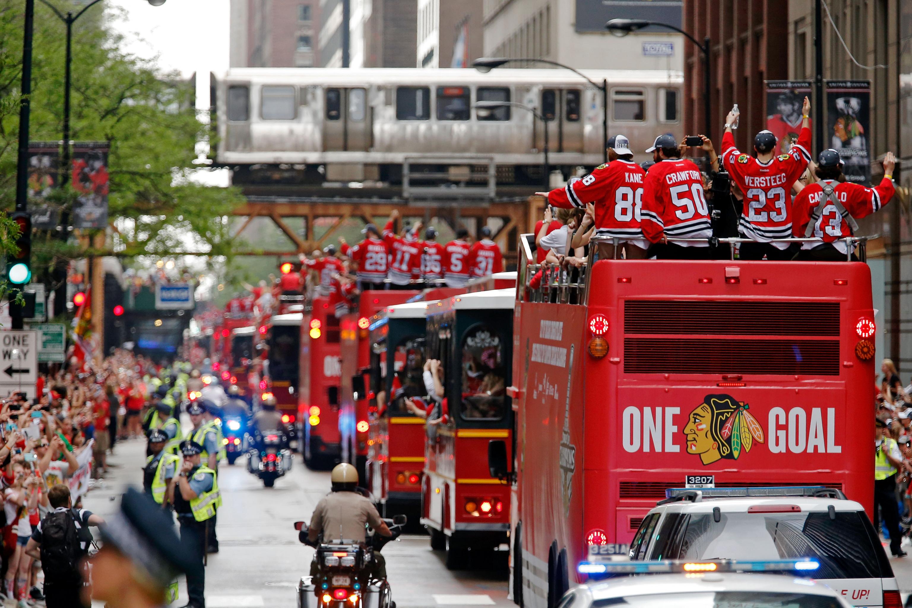 Photos: Blackhawks parade and rally in Chicago -- Chicago Tribune