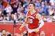 INDIANAPOLIS, IN - APRIL 04: Sam Dekker #15 of the Wisconsin Badgers reacts after a play late in the second half against the Kentucky Wildcats during the NCAA Men's Final Four Semifinal at Lucas Oil Stadium on April 4, 2015 in Indianapolis, Indiana. (Photo by Streeter Lecka/Getty Images)