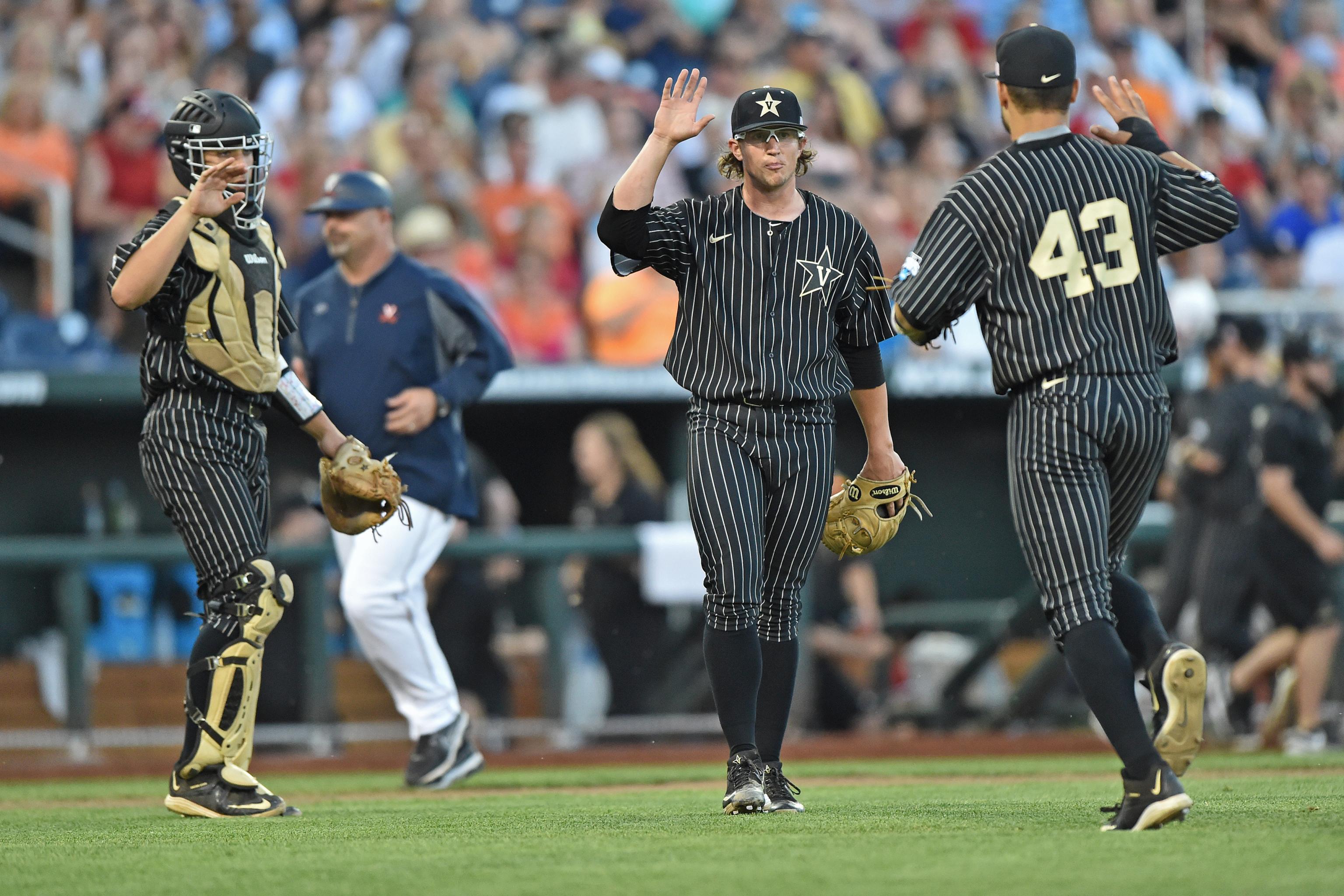 Vanderbilt's Walker Buehler not pulled from CWS for injury