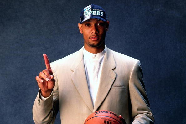 Tim Duncan Getting Drafted 
