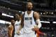 Dallas Mavericks' Tyson Chandler (6) looks toward and official after being charged with a foul against Houston Rockets' Dwight Howard in the first half of Game 4 in an NBA basketball first-round playoff series Sunday, April 26, 2015, in Dallas. (AP Photo/Tony Gutierrez)
