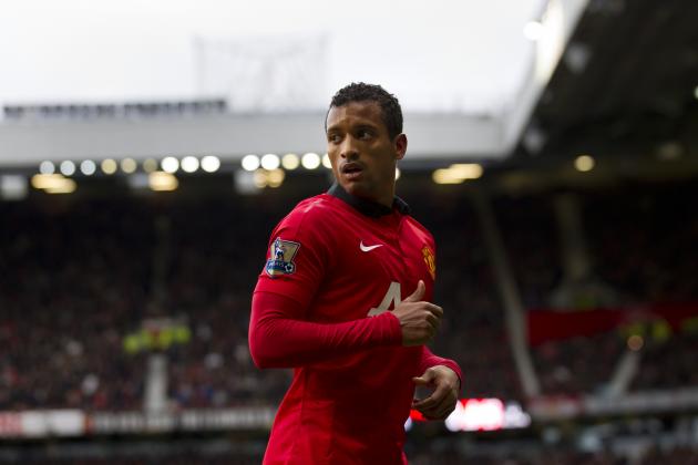 Manchester United's Nani prepares to take a corner during his team's English Premier League soccer match against Newcastle at Old Trafford Stadium, Manchester, England, Wednesday Dec. 7, 2013. (AP Photo/Jon Super)