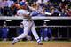 DENVER, CO - JUNE 03: Justin Turner #10 of the Los Angeles Dodgers takes an at bat against the Colorado Rockies at Coors Field on June 3, 2015 in Denver, Colorado. (Photo by Doug Pensinger/Getty Images)