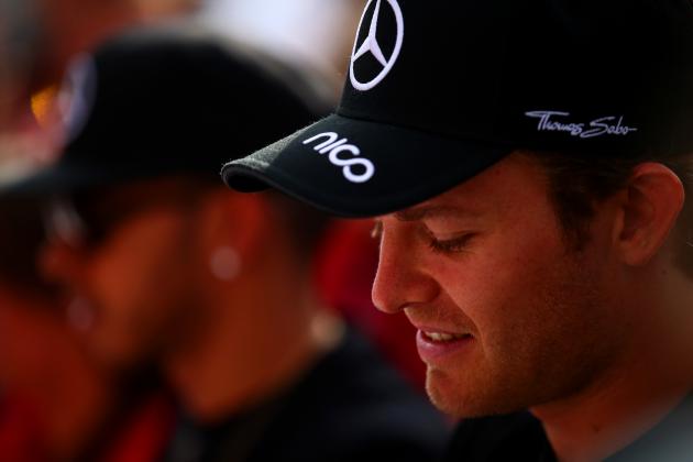 NORTHAMPTON, ENGLAND - JULY 04:  Nico Rosberg of Germany and Mercedes GP looks on during a signing session after qualifying for the Formula One Grand Prix of Great Britain at Silverstone Circuit on July 4, 2015 in Northampton, England.  (Photo by Clive Rose/Getty Images)