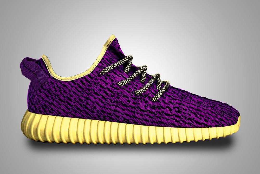Purple Custom Yeezys By Artist Illiunaire : r/streetwearstartup