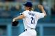 LOS ANGELES, CA - JULY 09: Zack Greinke #21 of the Los Angeles Dodgers throws a pitch against the Philadelphia Phillies at Dodger Stadium on July 9, 2015 in Los Angeles, California. (Photo by Stephen Dunn/Getty Images)