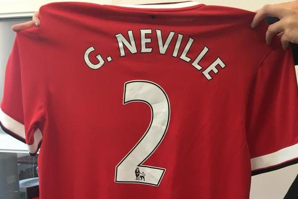 Gary neville jersey Clearance