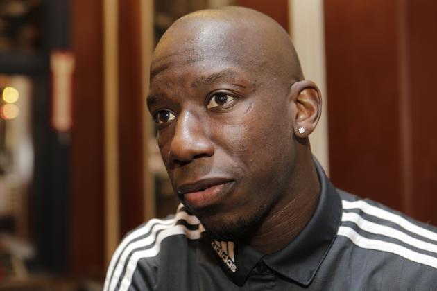 New York Red Bulls forward Bradley Wright-Phillips listens to reporters' questions at the team's media day in New York, Tuesday, March 3, 2015.  The Red Bulls are undergoing an era of major change for the team after Thierry Henry, the club's star forward, retired after the 2014 season. In January, at Major League Soccer media day, Wright-Phillips said,