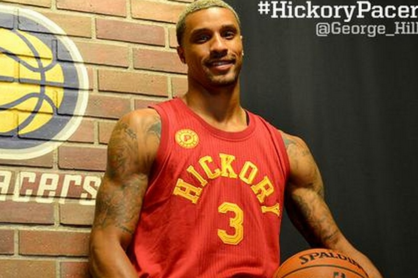 Pacers Hickory gear available on Thursday