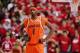 PISCATAWAY, NJ - JANUARY 24: Hakim Warrick #1 of the Syracuse Orange rests against the Rutgers Scarlet Knights on January 24, 2005 at the RAC in Piscataway, New Jersey. Syracuse defeated Rutgers 86-84. (Photo by Ezra Shaw/Getty Images)