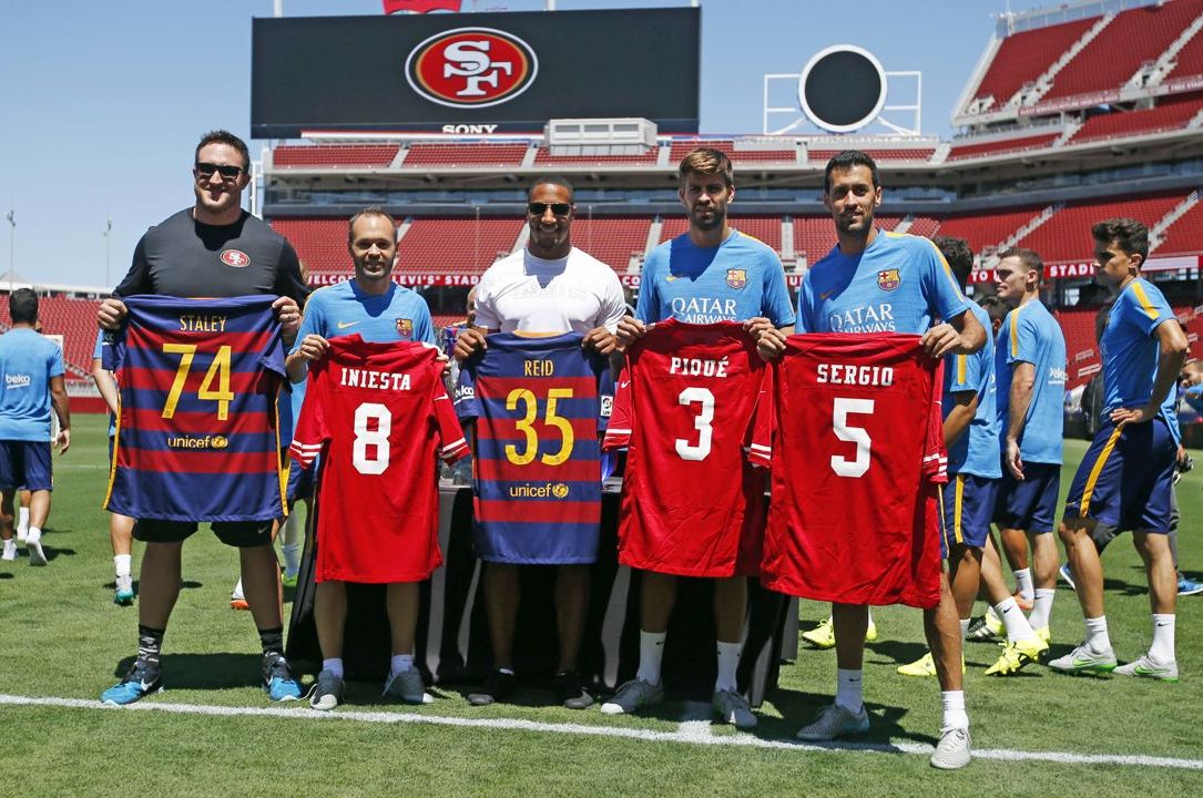 FC Barcelona Hang out with San Francisco 49ers | News, Scores, Highlights,  Stats, and Rumors | Bleacher Report