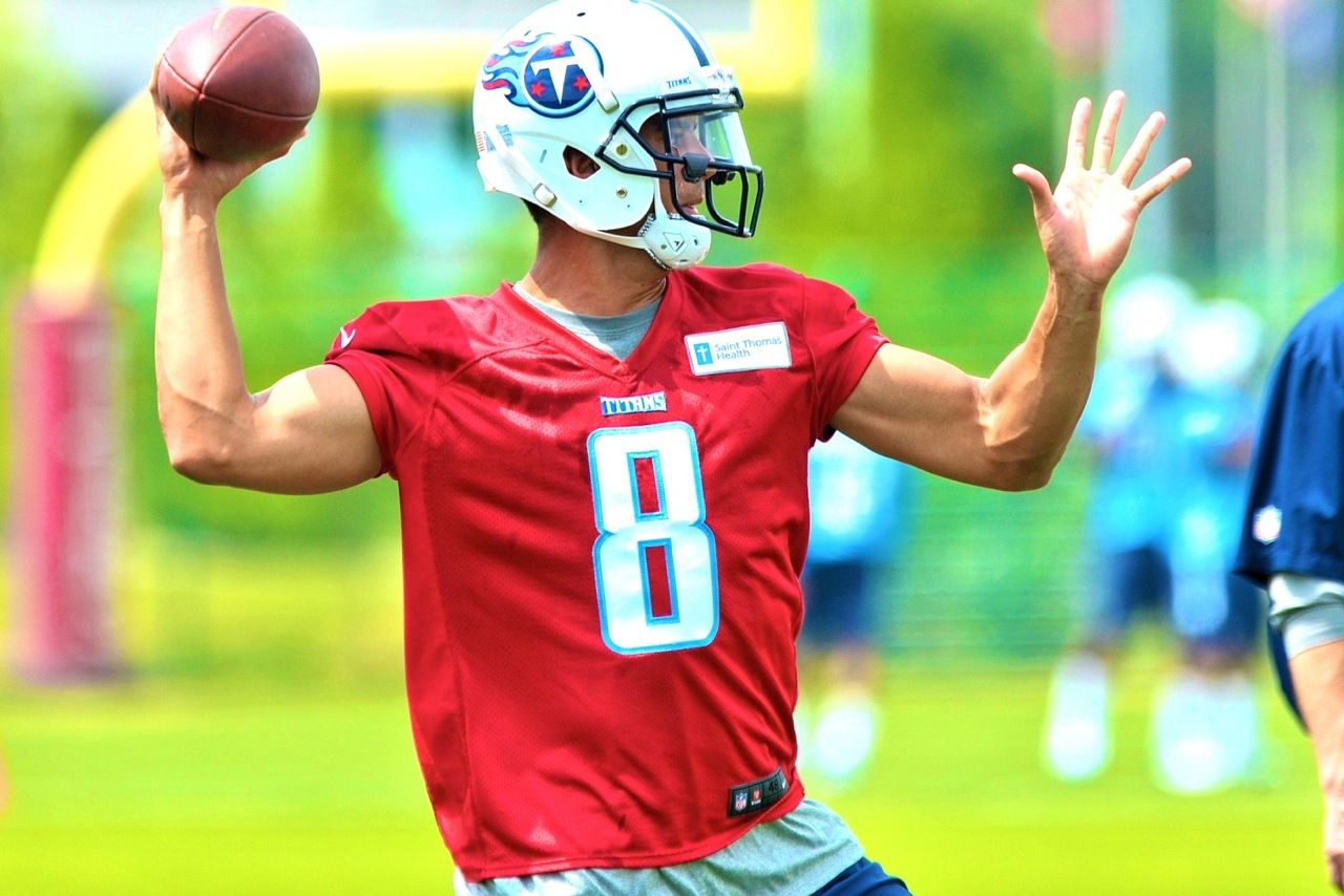 Lots of Study Before Camp Ahead for Titans QB Marcus Mariota