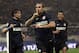 Inter Milan's Pablo Osvaldo, center, celebrates after scoring during a Serie A soccer match between Roma and Inter Milan, at Rome's Olympic Stadium, Sunday, Nov. 30, 2014. (AP Photo/Andrew Medichini)